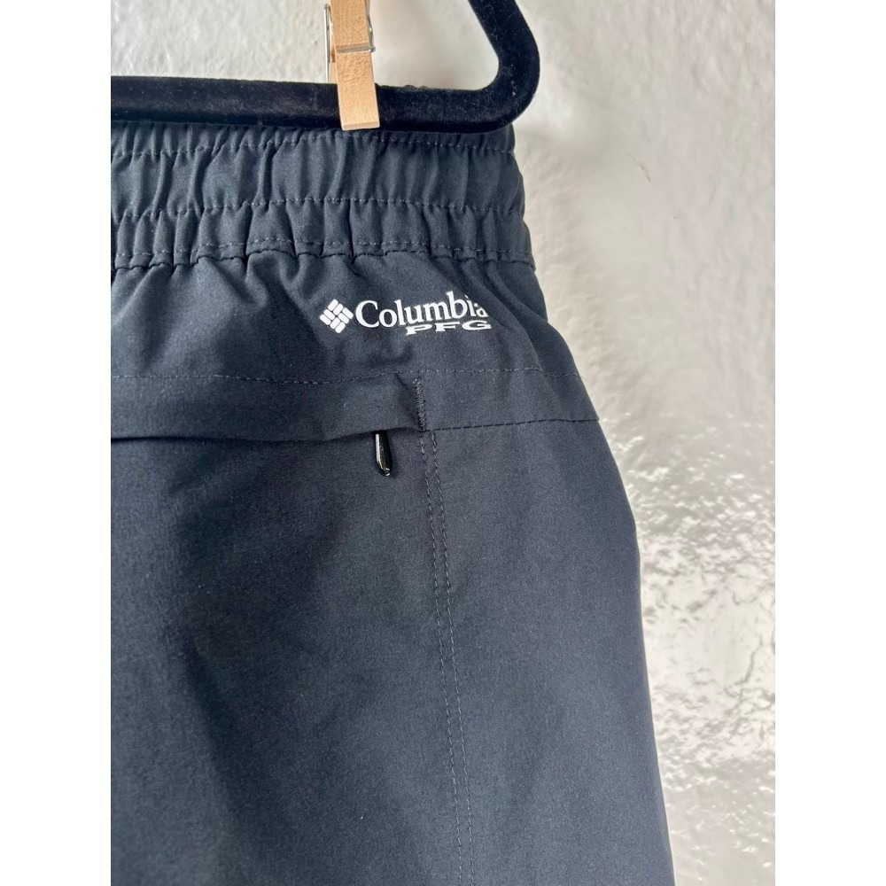 Columbia PFG Fishing Shorts Mens Small Black Mesh Pocket - Picture 5 of 12